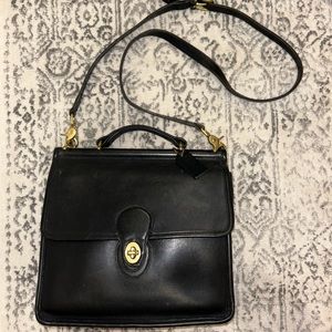 COACH vintage WILLIS 9927 black leather bag